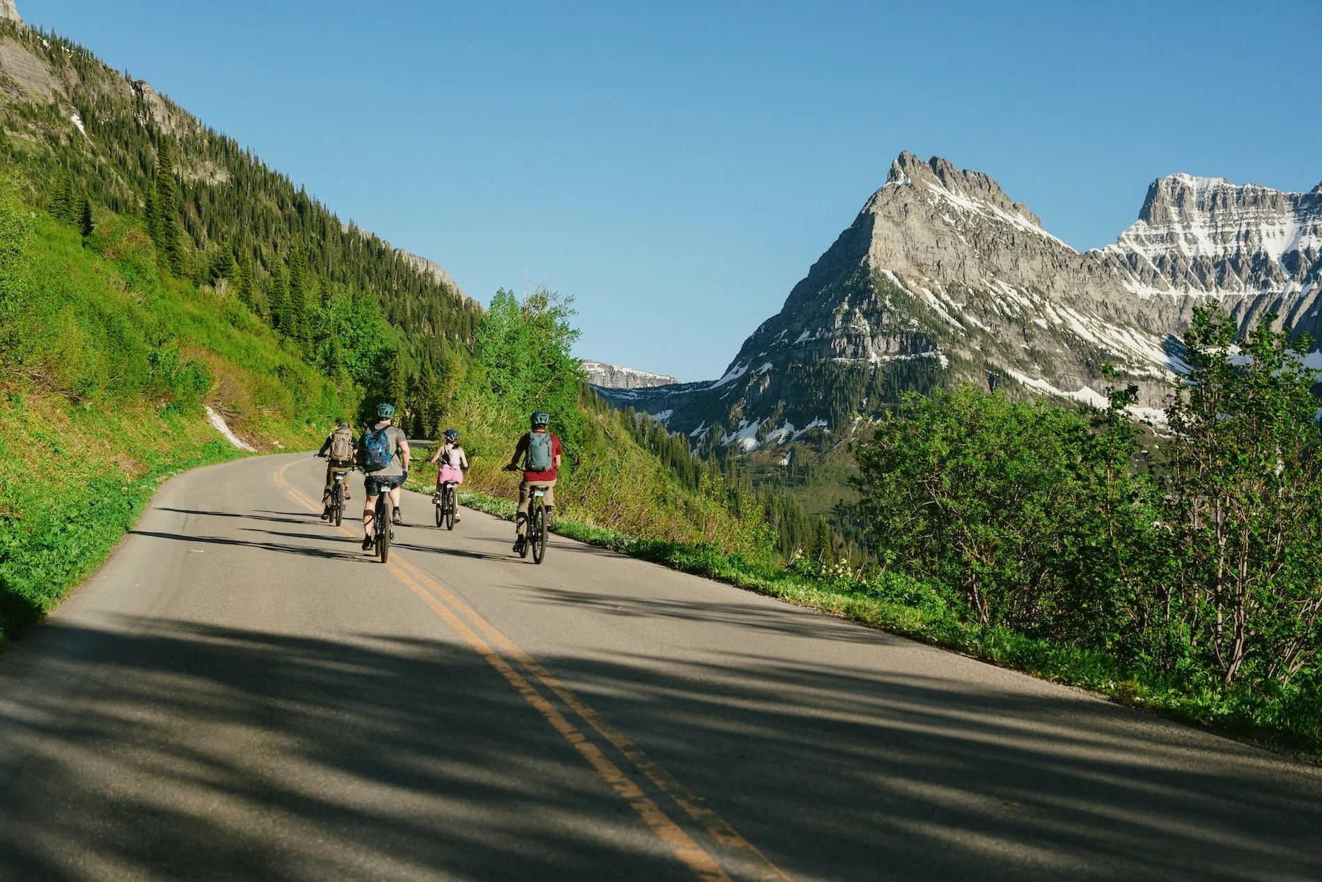 Glacier National Park Bike Tours: E-Bike Going to the Sun Road
